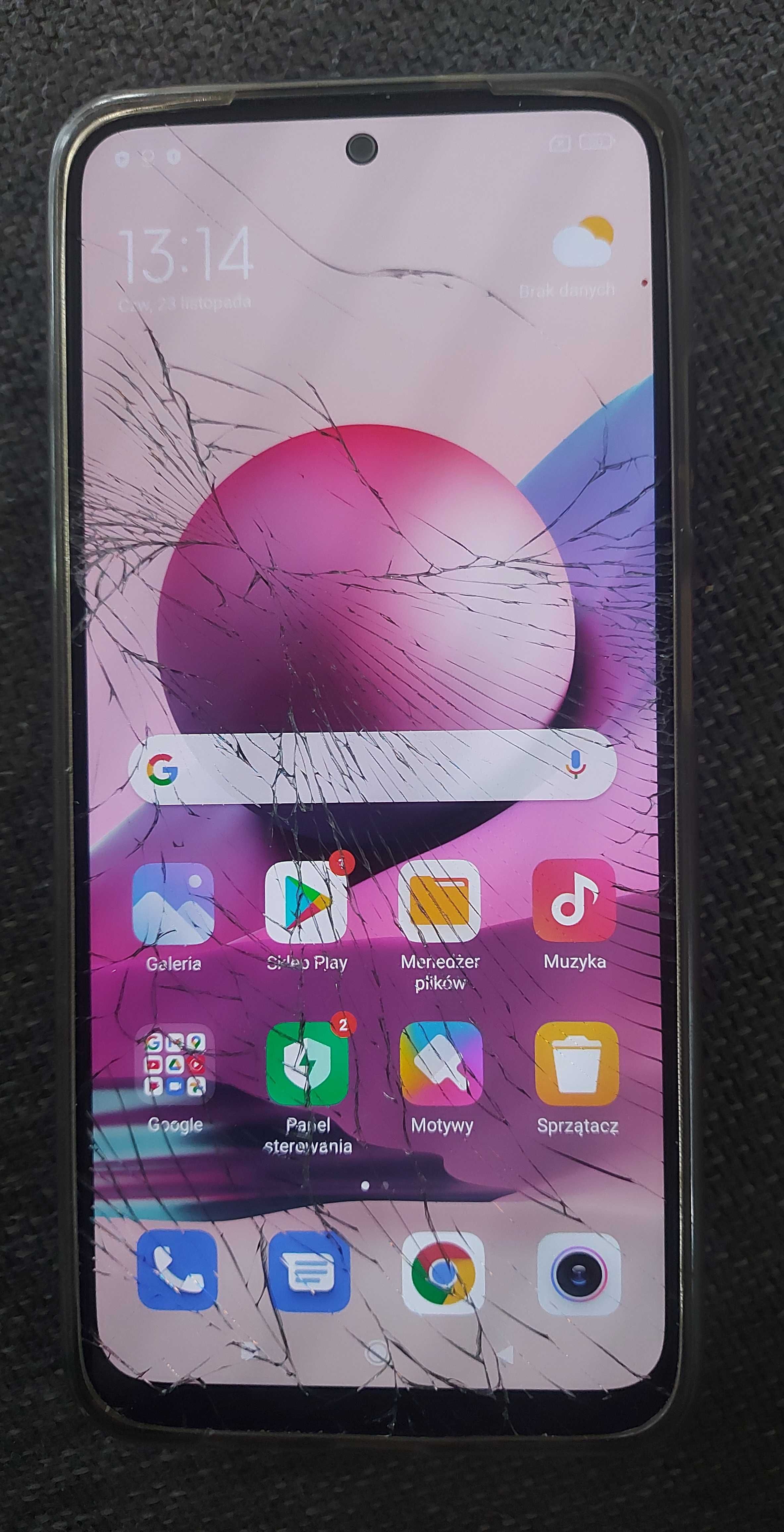 Xiaomi Redmi note 10s peknieta szybka