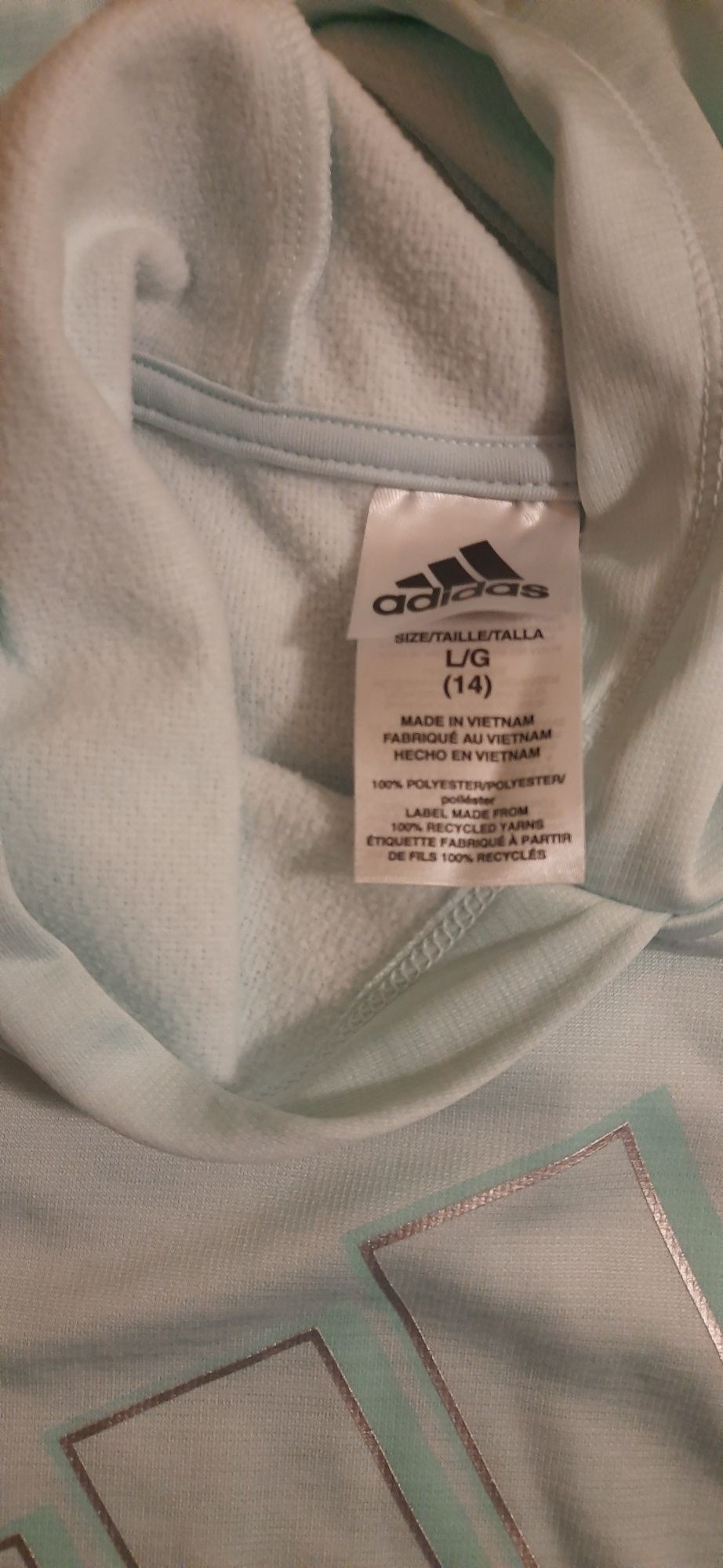 Світшот з капюшоном, худі флісова Adidas, L (14), до 164 см