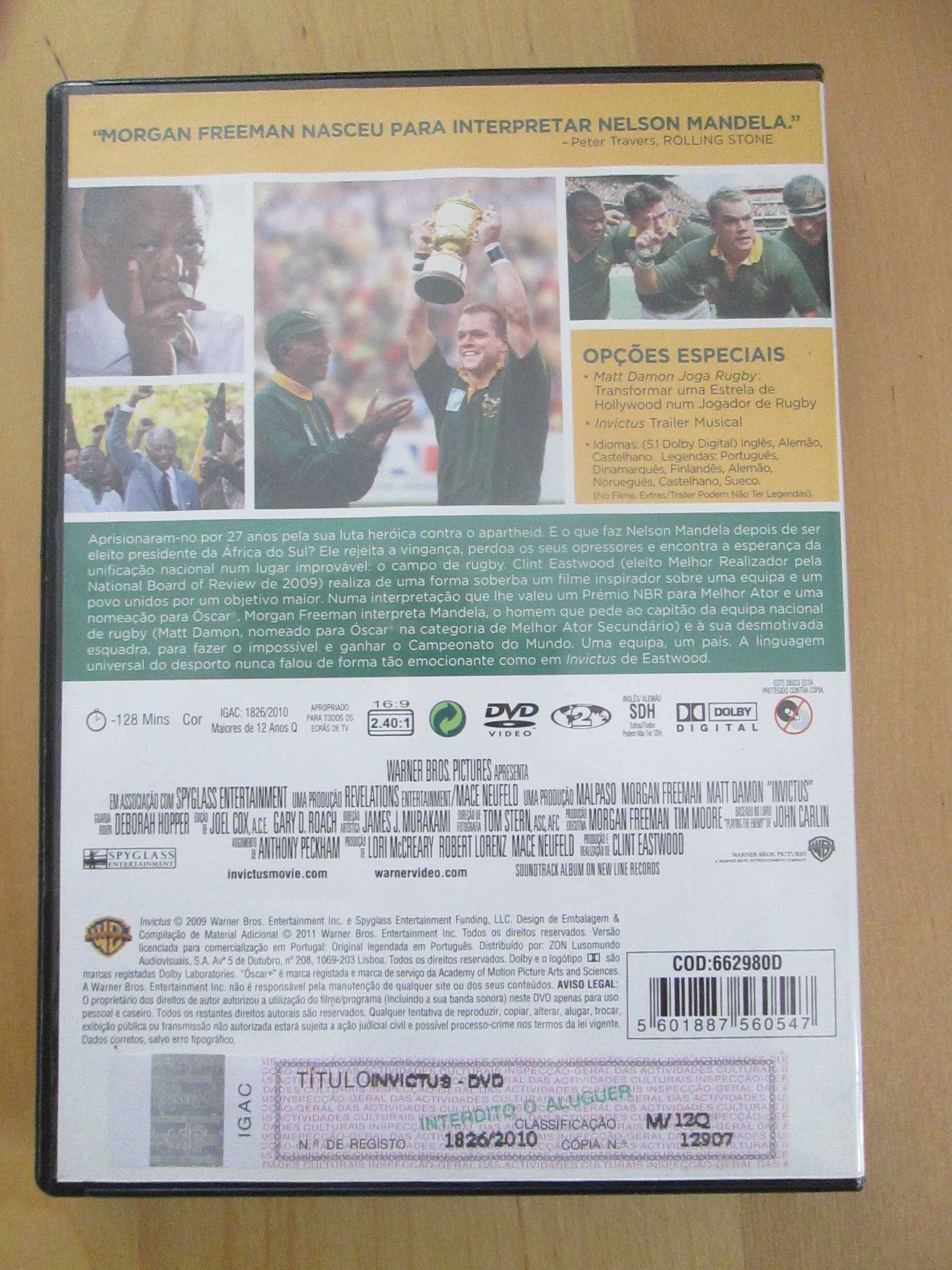 Invictus,  Clint Eastwood, Matt Damon, Morgan Freeman