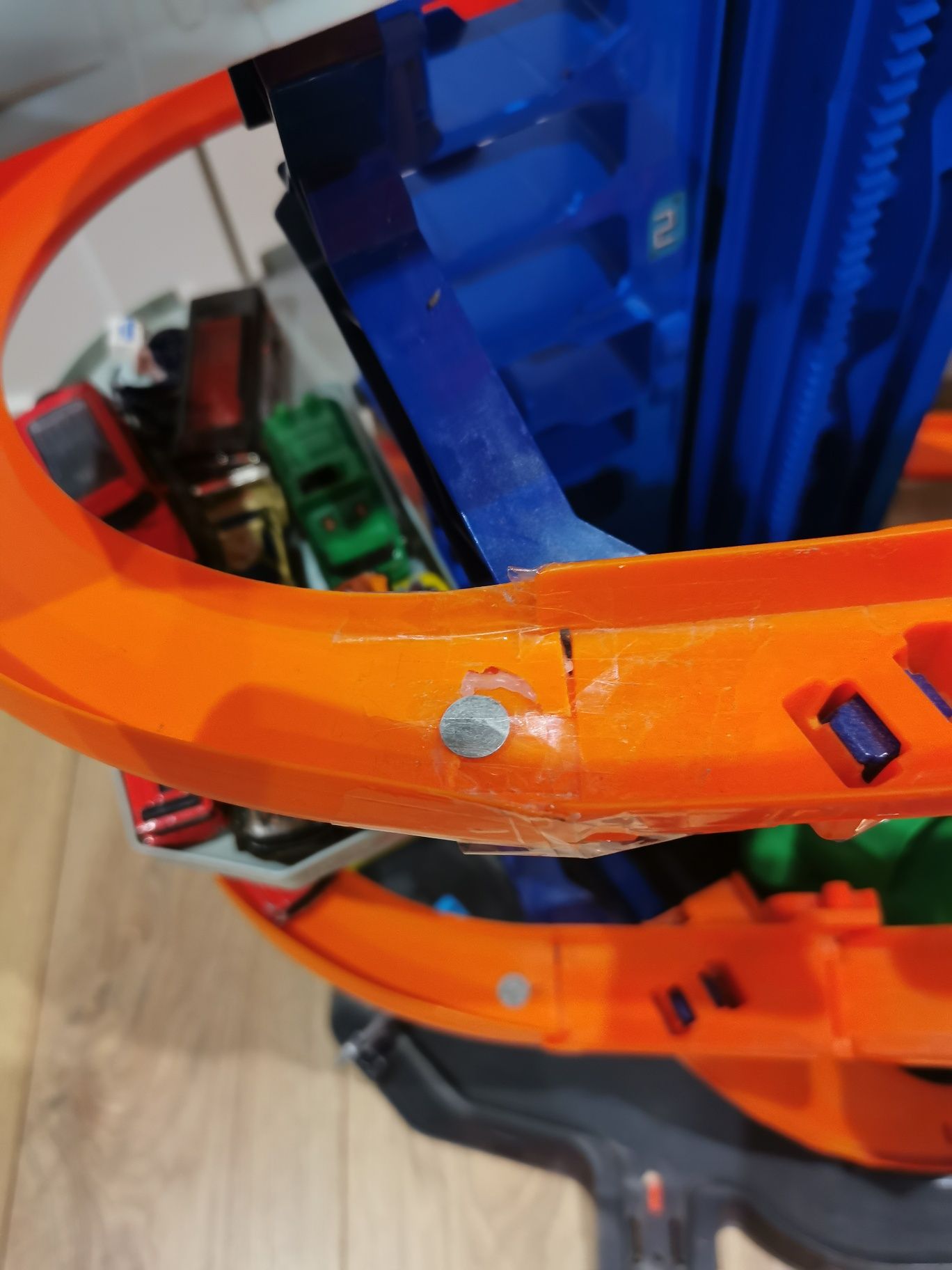 Duży Garaż parking hot Wheels t-rex dinozaur,prezent