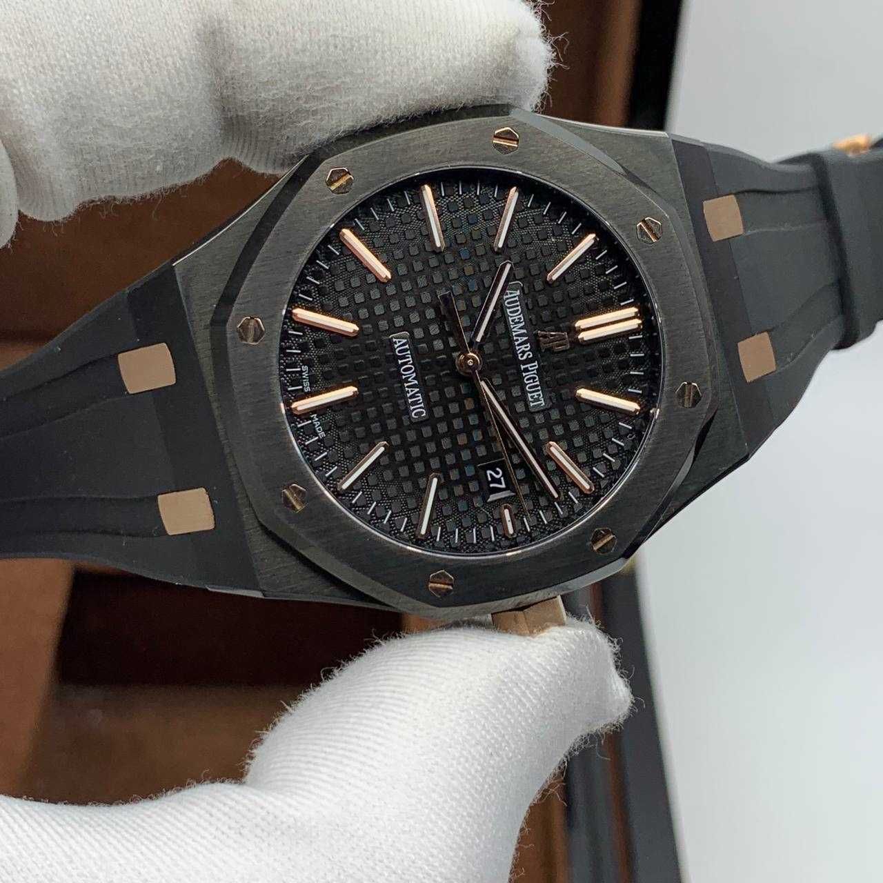 Audemars Piguet Royal Oak чорне/рожеве золото