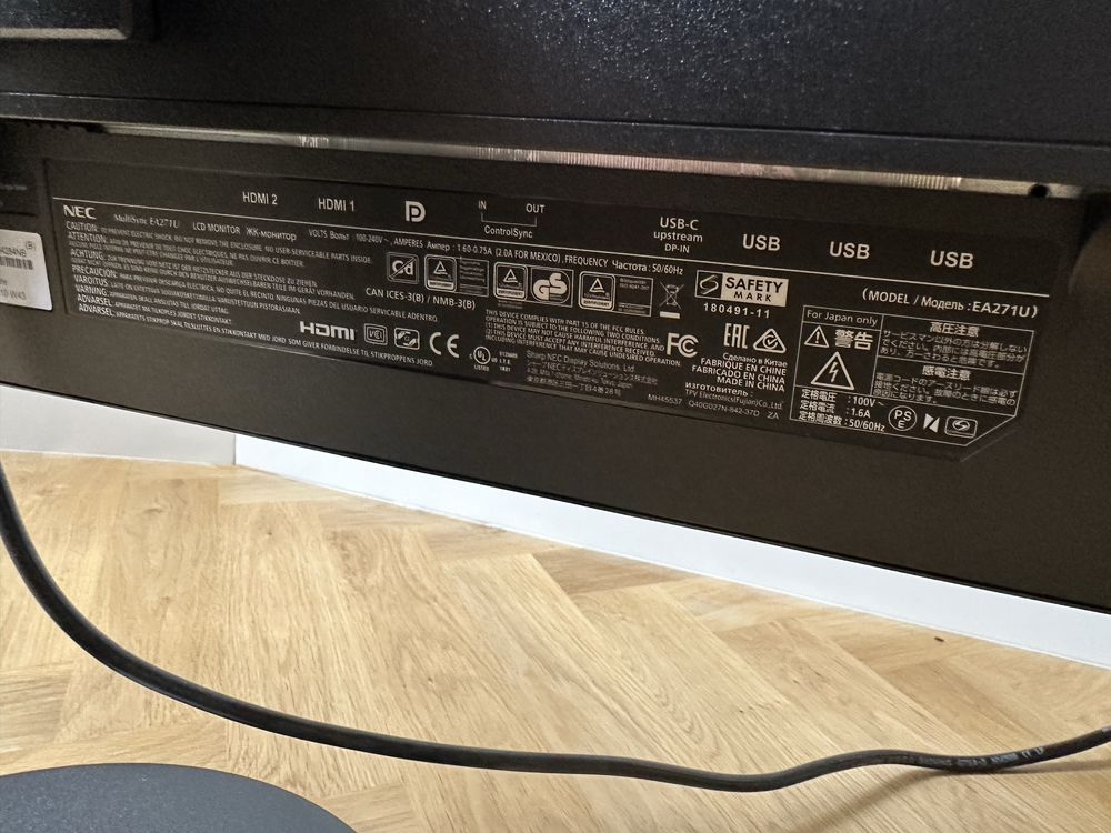 Monitor NEC EA271U BK Jak Nowy