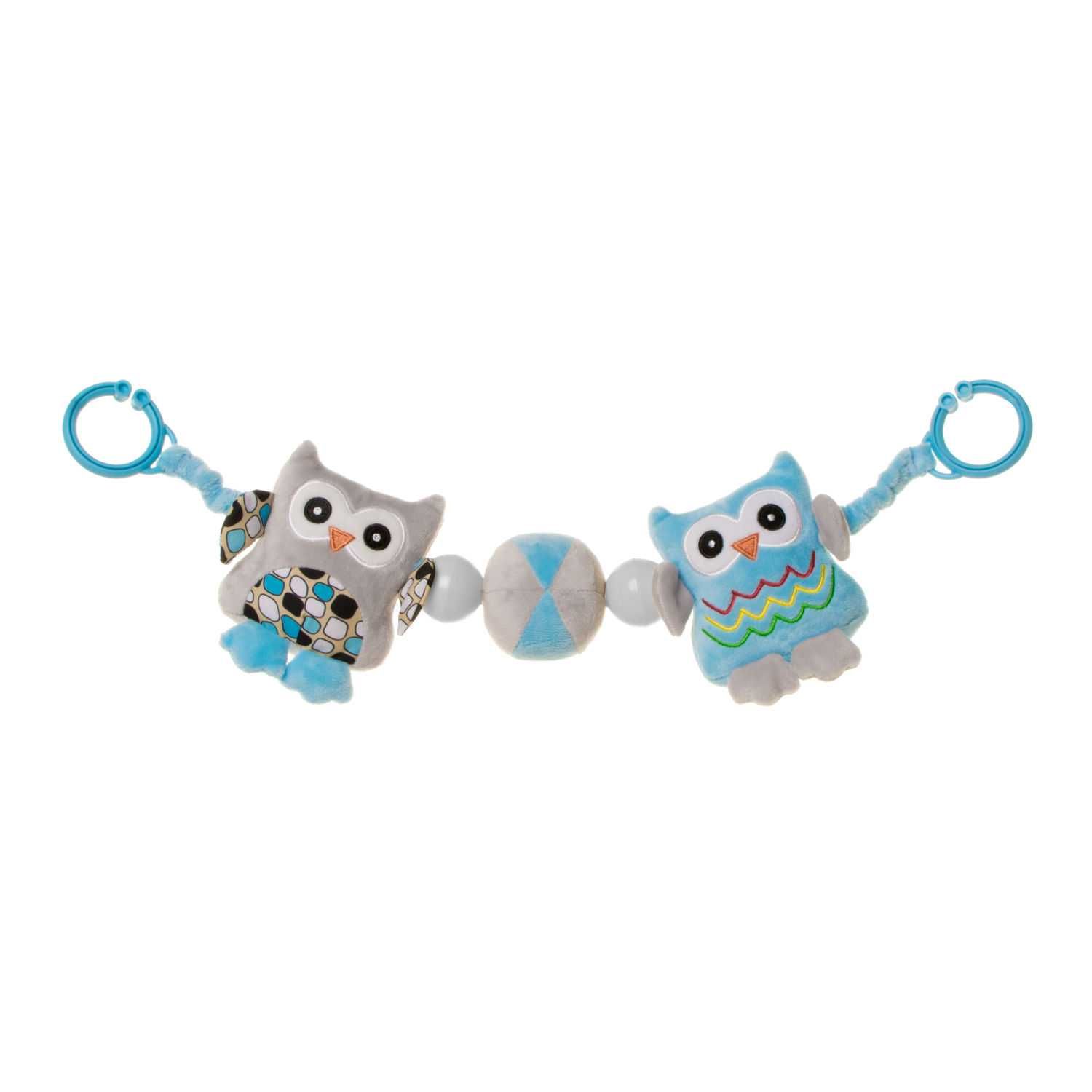 Grzechotka do wózka Pram Toy OWL Sowa Blue 4Baby