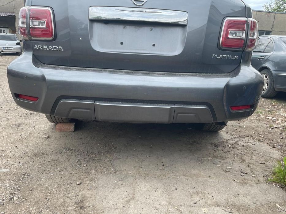 Nissan Patrol Armada Y62 Задний бампер в сборе Б/У 2019 год