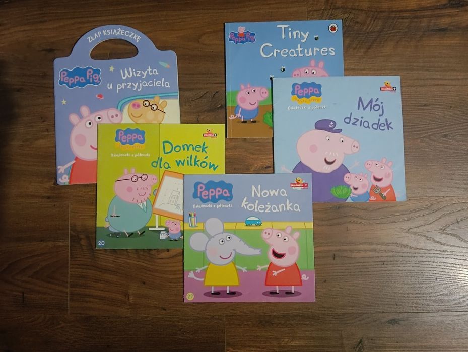 Książeczki Świnka Peppa, 5 sztuk