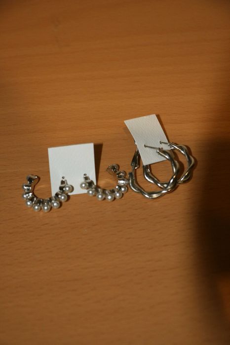 Conjunto 5 Argolas Prateadas - NOVO