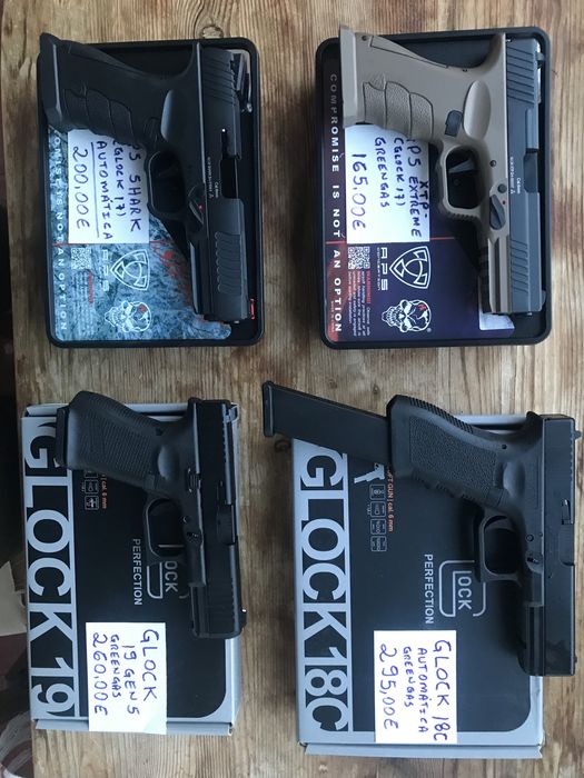 Pistola Airsoft Greengás Beretta M9 Vertec da KJW - PX4 da WE Airsoft e M92 WELL Preço Imbatível