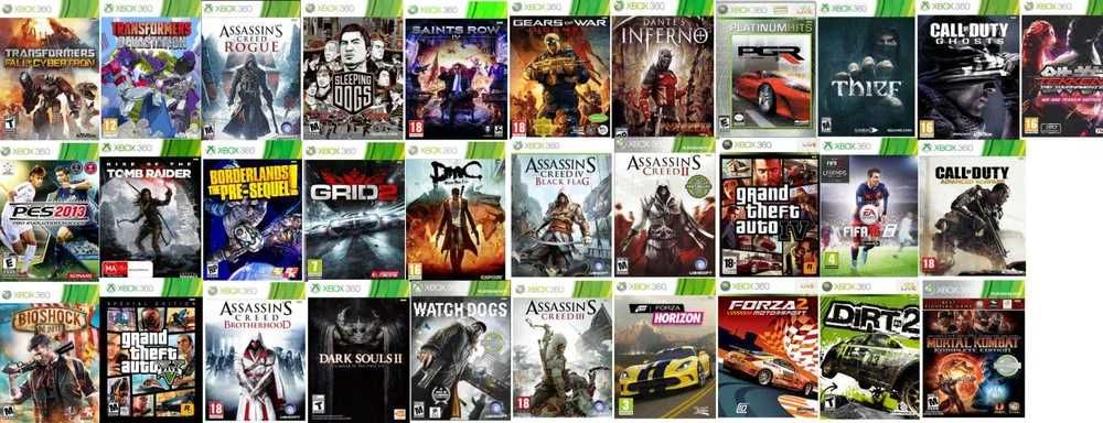 Xbox 360 Branca Desbloqueada, com comando e com 29 Jogos