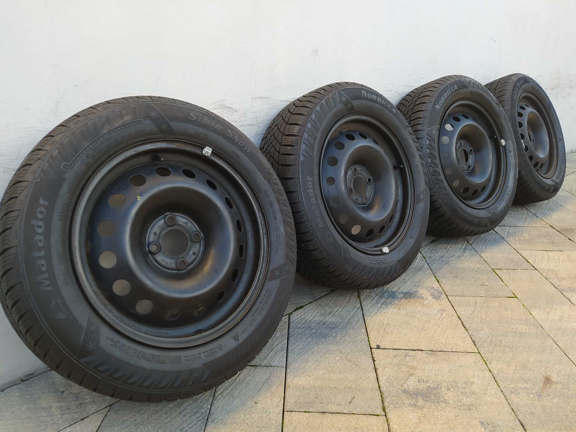 Koła stalowe 16 Renault Captur Dacia 4x100, 205/60R16 Matador