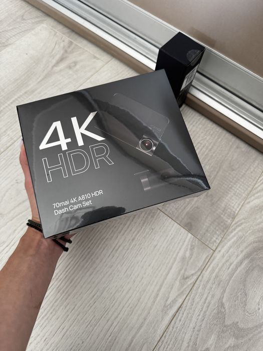 Відеореєстратор 70mai Dash Cam 4K A810+задня камера+парк.кабель