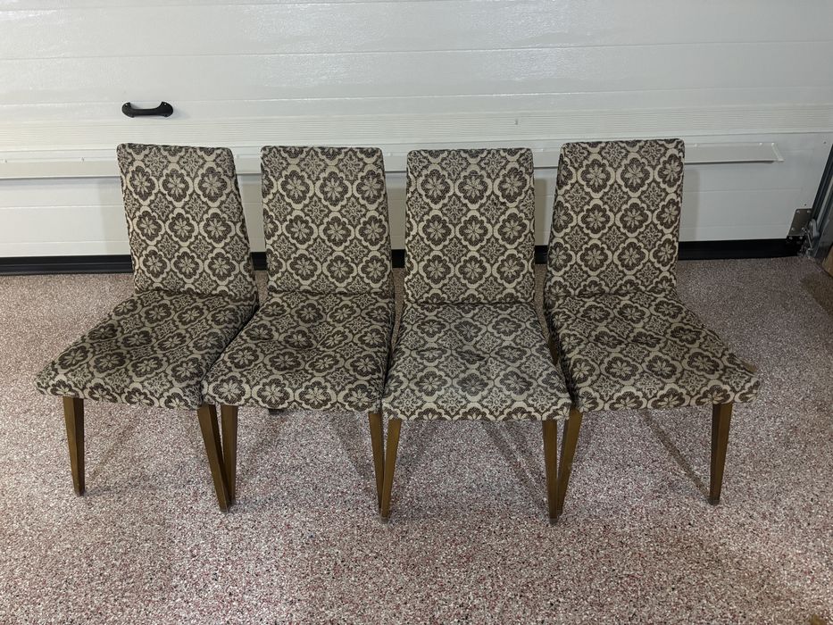 Krzesła jadalnia stół patyczaki prl retro