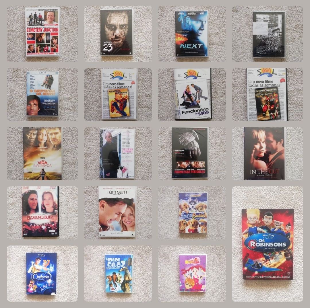 19 filmes em formato DVD (preço do lote)