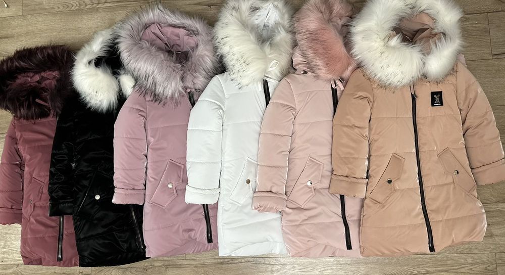 Пальто зимове для дівчат р 110 - 128