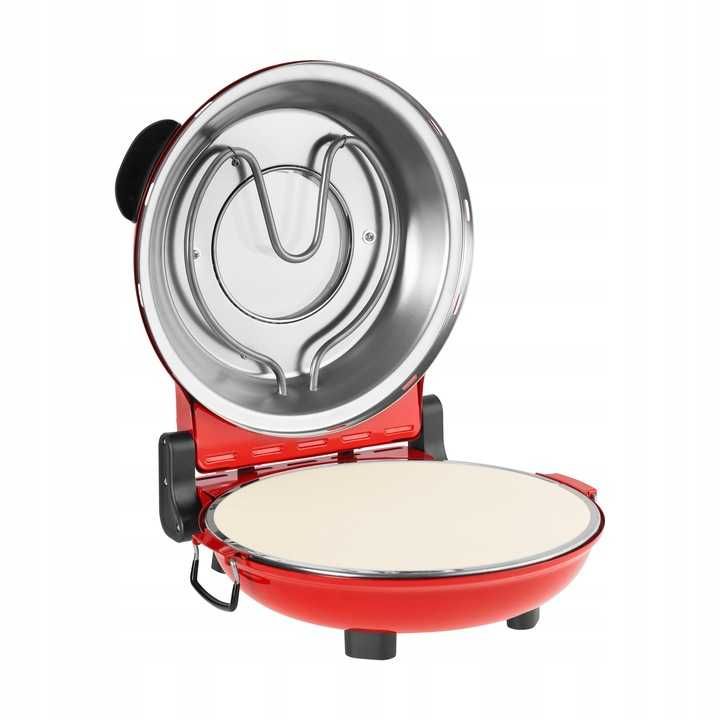 Piec do pizzy 1200W 32cm wyjmowany kamień sterowanie 2 grzałkami