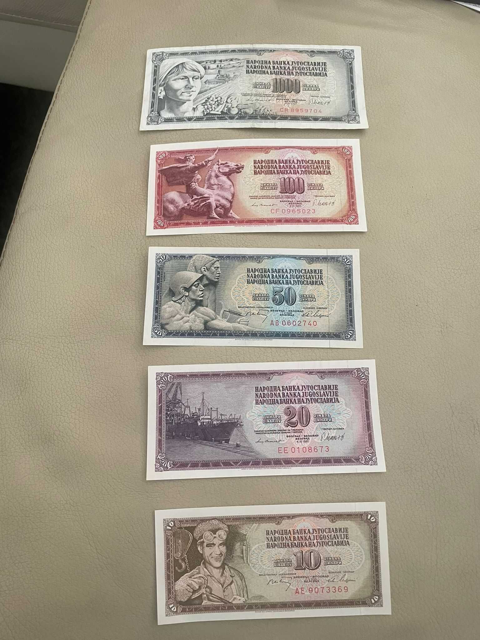 CONJUNTO NOTAS Iugoslávia