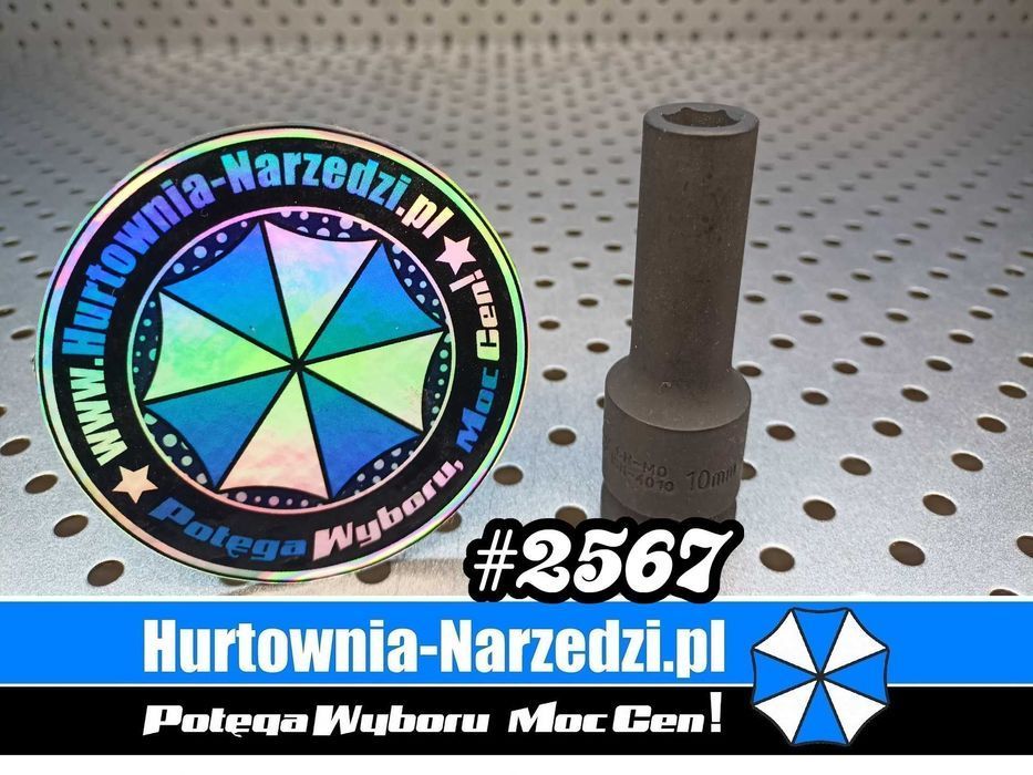 Nasadka długa 10mm Nasadka długa Udarowa 12mm 1/2" klucz 10mm