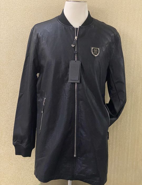 Philipp Plein класическая, кожаная куртка размеры M,L,XL,XXL