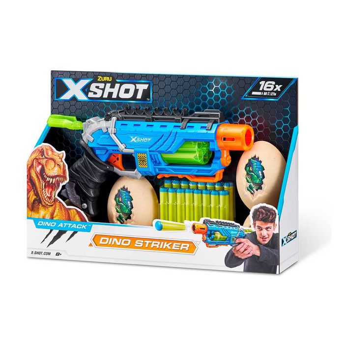 4860R Zuru X-Shot Швидкострільний бластер Dino Striker New, акция