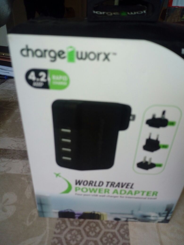 Power adapter world travel
