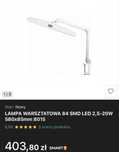 Lampa warsztatowa 84 led smd 2,5-20w 815 modelarska