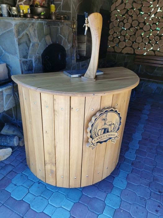Mobilny rollbar piwo z kija nalewak do piwa bar drewniany komplet