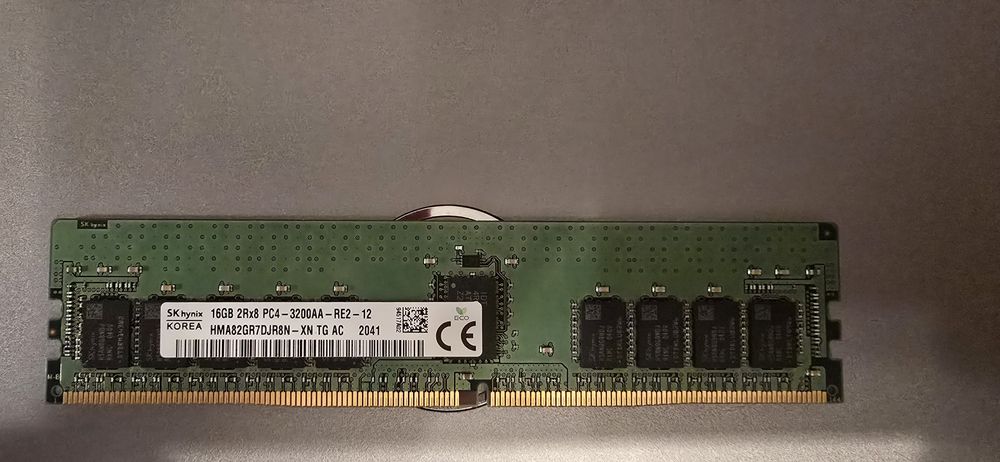 Пам'ять серверна 16GB DDR4 3200 2666 REG ECC HMA82GR7DJR8N