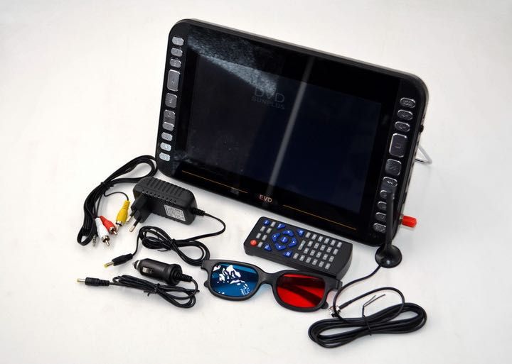 Портативный телевизор DVD плеер LS 105T с тюнером DVB-T2 экран 11"