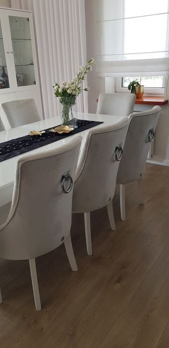 Krzesła glamour ekskluzywne 8 szt.