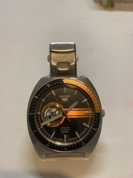 Seiko 5 Sport Open heart SSA331K1 pomaranczowy