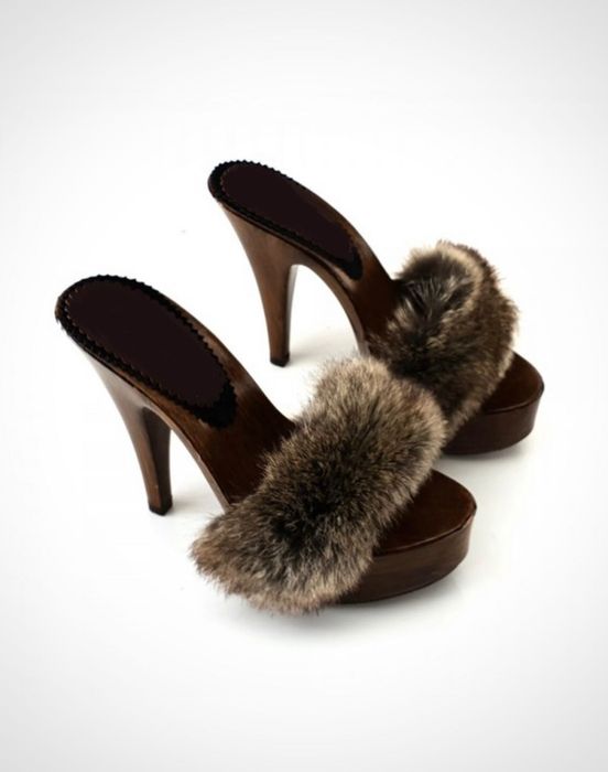 OD RĘKI 40 boho klapki szpilki Włoskie ręcznie robione drewniaki 35-42