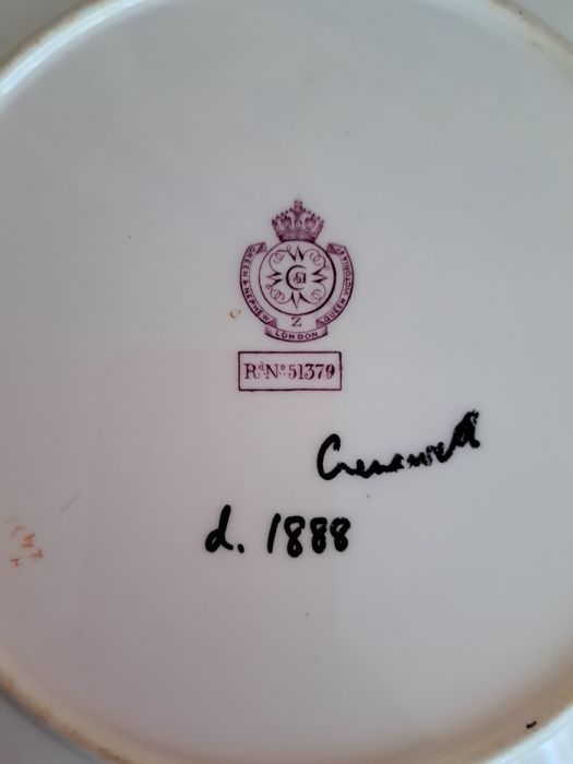 Vintage Royal Worcester talerz sygnowany