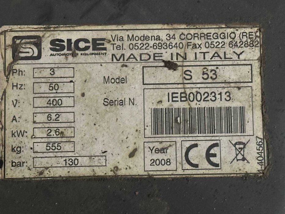 грузовой шиномонтажный станок sice s53 Италия