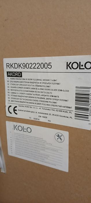 Kabina prysznicowa Koło Akord 90x90