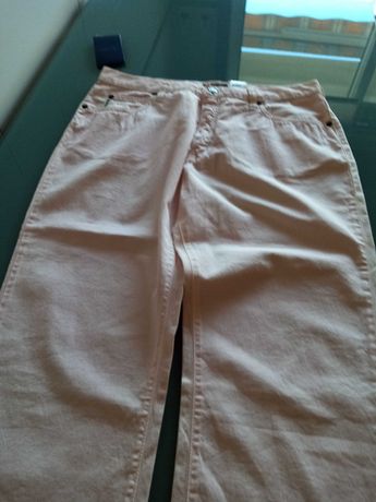 Armani Jeans calça/jeans fino rosa claro W31, 40/42