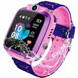 Smartwatch Dla Dzieci Wodoodporny Ip67 Sim Lokalizacja Lbs Q12 Różowy