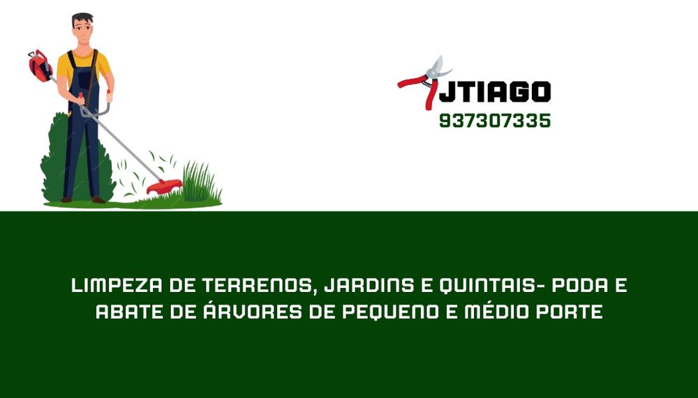 Limpeza de terrenos, jardins e quintais