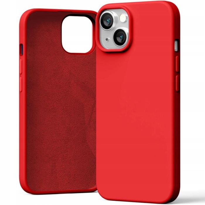 Etui do iPhone 15 Mercury Silicone Case Obudowa czerwone