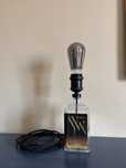 Lampa loft z butelki handmade