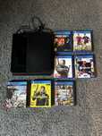 PlayStation 4 zestaw z grami Cyberpunk Wiedźmin GTA 5