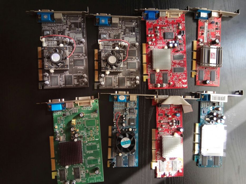 Placas gráficas AGP a partir 8Mb até 256Mb