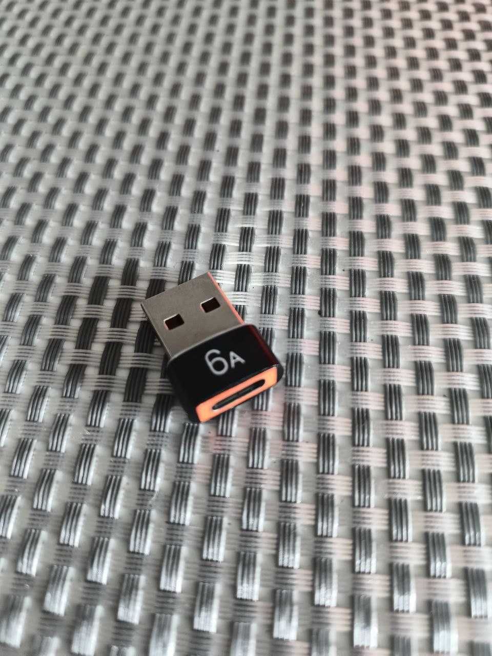 Aдаптер перехідник USB A to Type-C 6A OTG (USB to typeC)