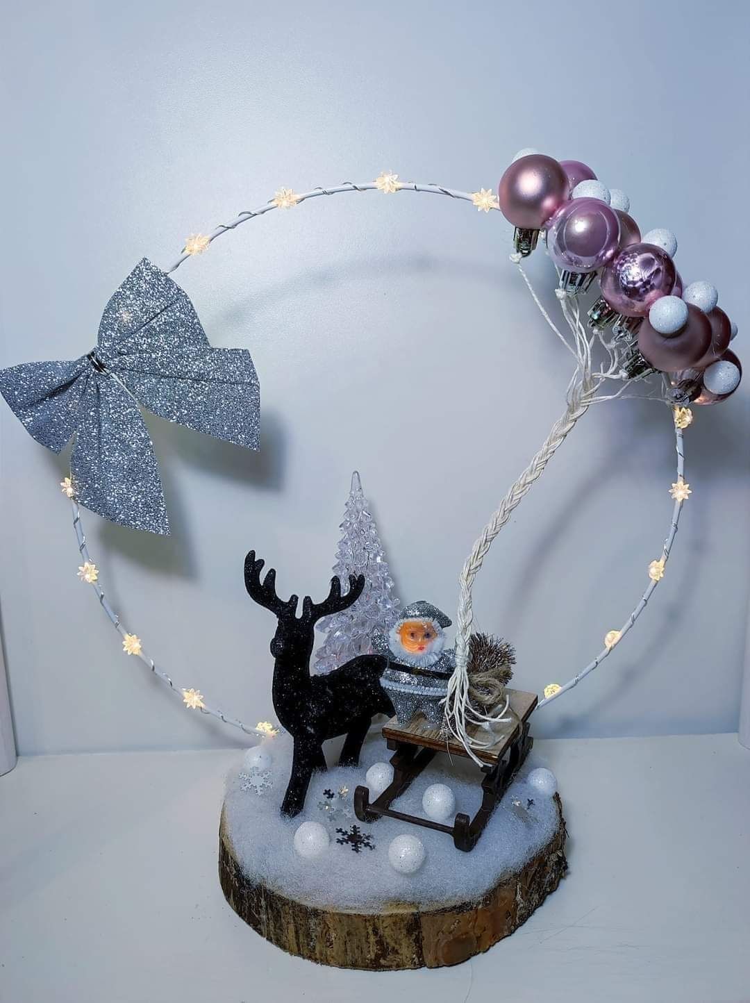 Stroiki świąteczne handmade LED