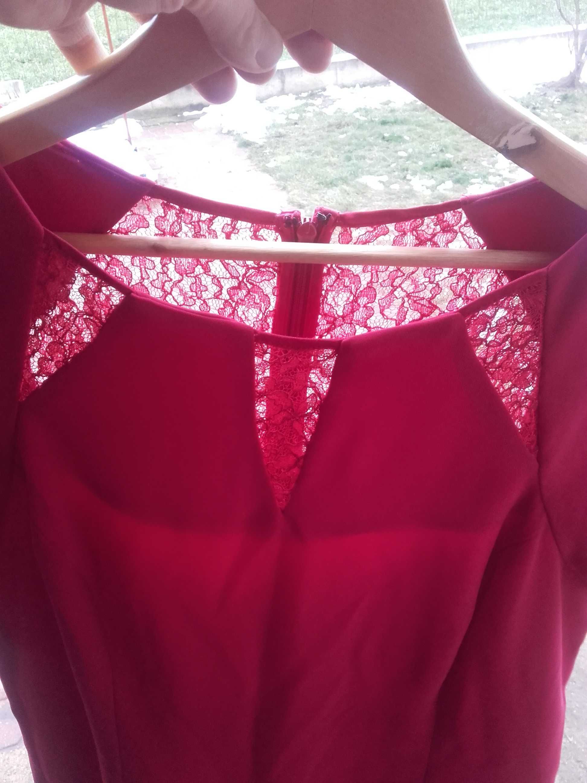 sukienka r44 kolor malinowy