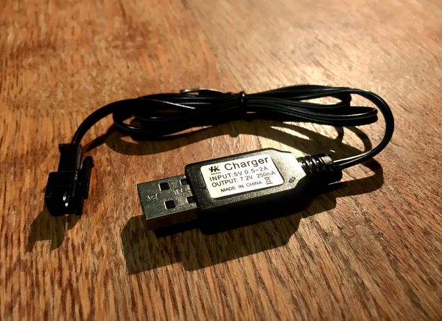 Зарядка для аккумулятора SMA-USB 7.2 V кабель переходник для батареек