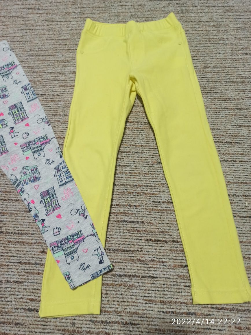 2szt legginsy na lato 116 bdb