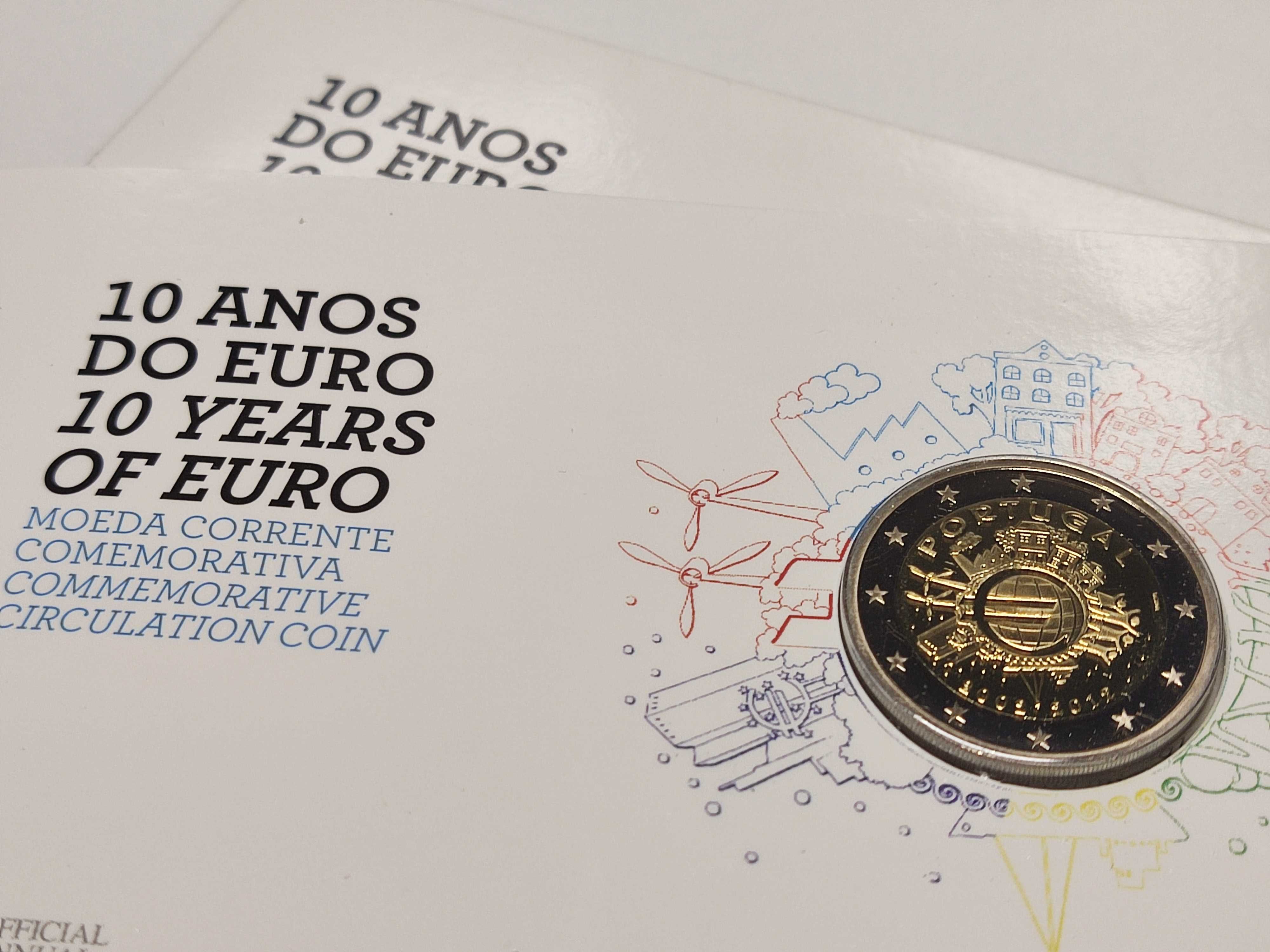 2012 – PROOF 2 Euros € – 10 anos da circ. do Euro - Comemorativa INCM