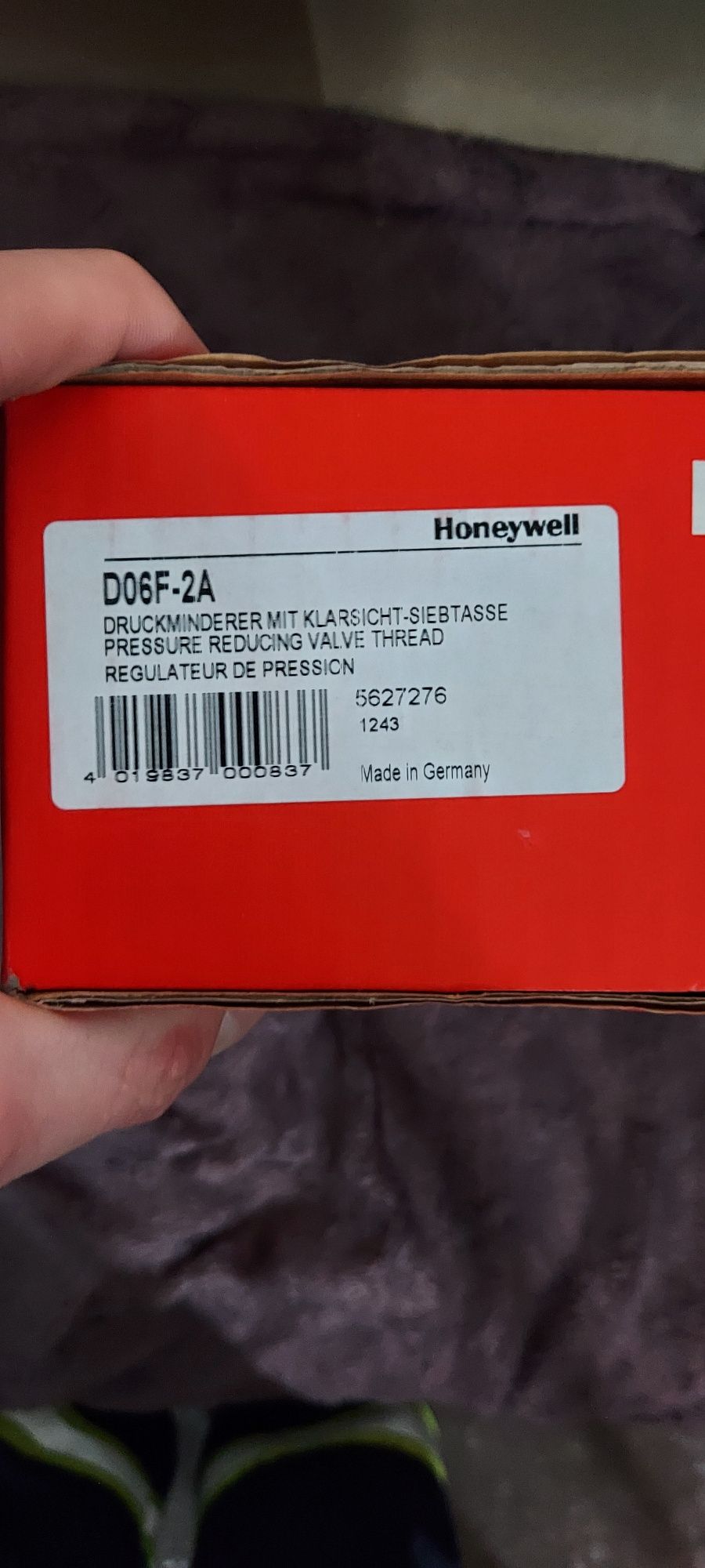 Honeywell Reduktor Ciśnienia D 06F-2A