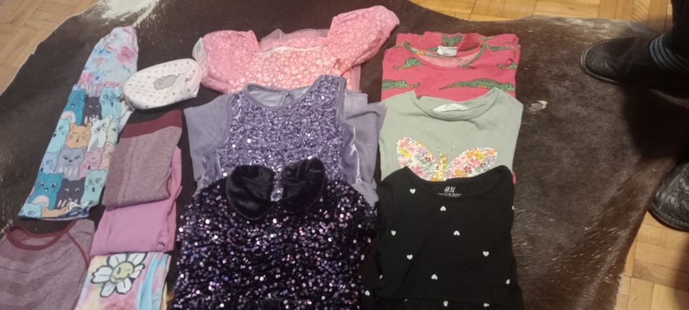 Paka ubrań dla dziewczynki 116-128