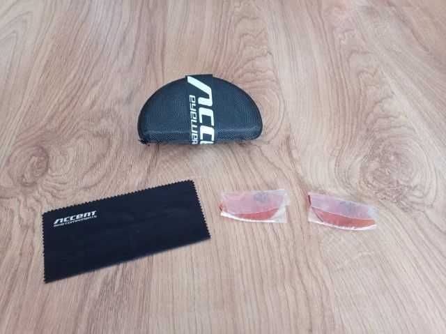 Etui pokrowiec na okulary + pomarańczowe szkła Accent