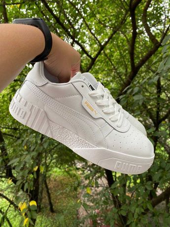 Жіночі кросівки Puma Cali (білі) демісезонні, якісні,повсякденні